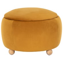 Tilly Velvet Storage Ottoman